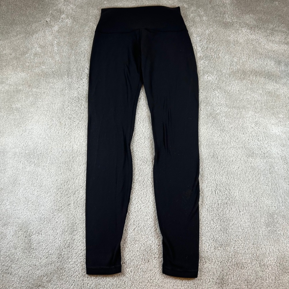 Lululemon Align High Rise Pants 28 Womens Size 6 Black Nulu Yoga Leggings Gym